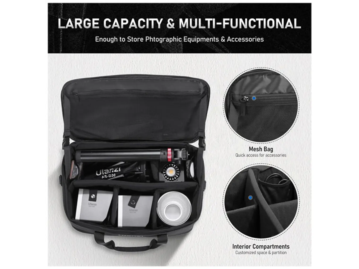 Ulanzi OM-01 Bolso Para Equipos Audiovisuales Multi Funcional B014 7