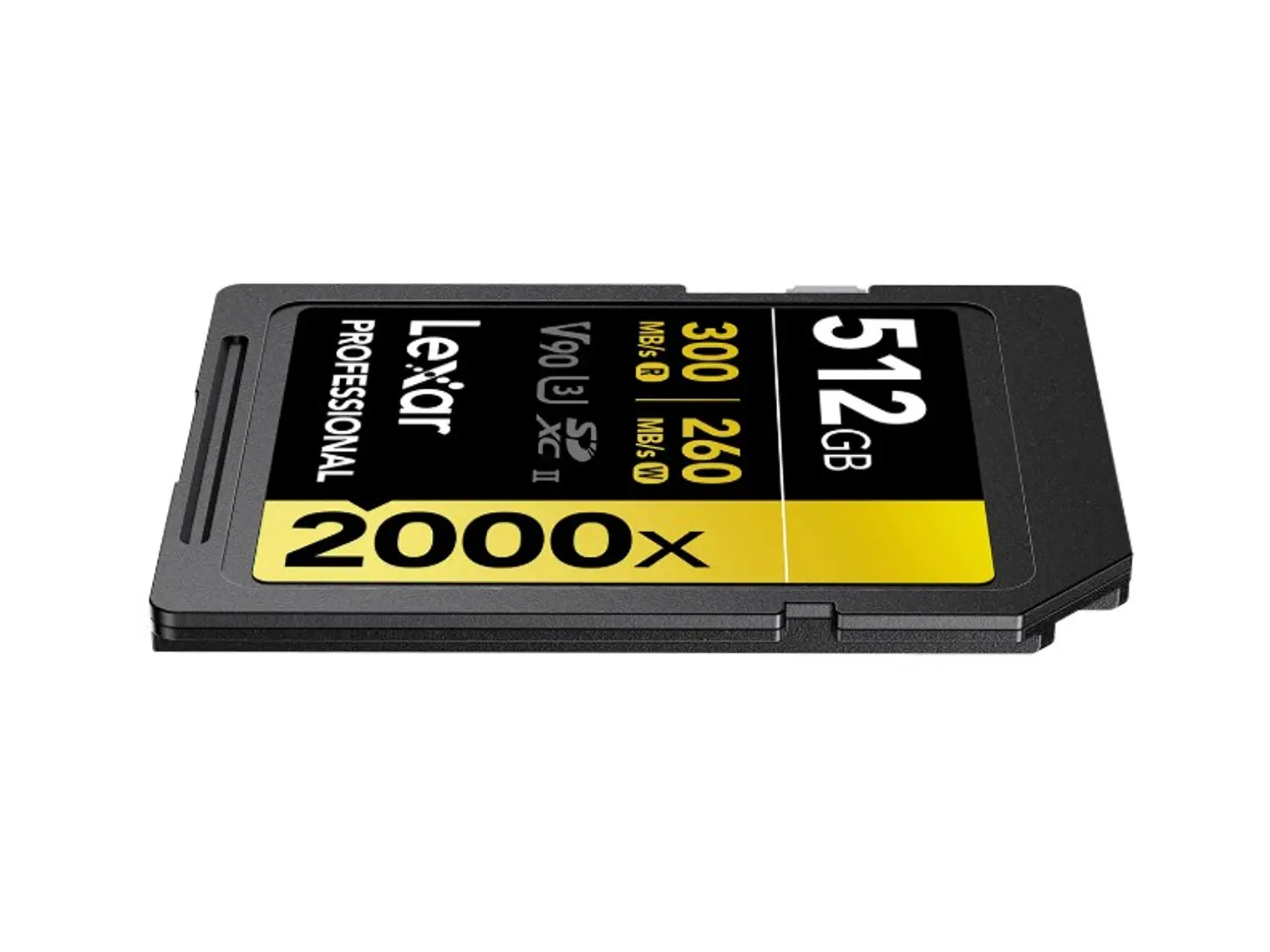 Tarjeta de memoria LEXAR 512GB 2000x SDXC UHS-II 300/260mbs V90 8K 3