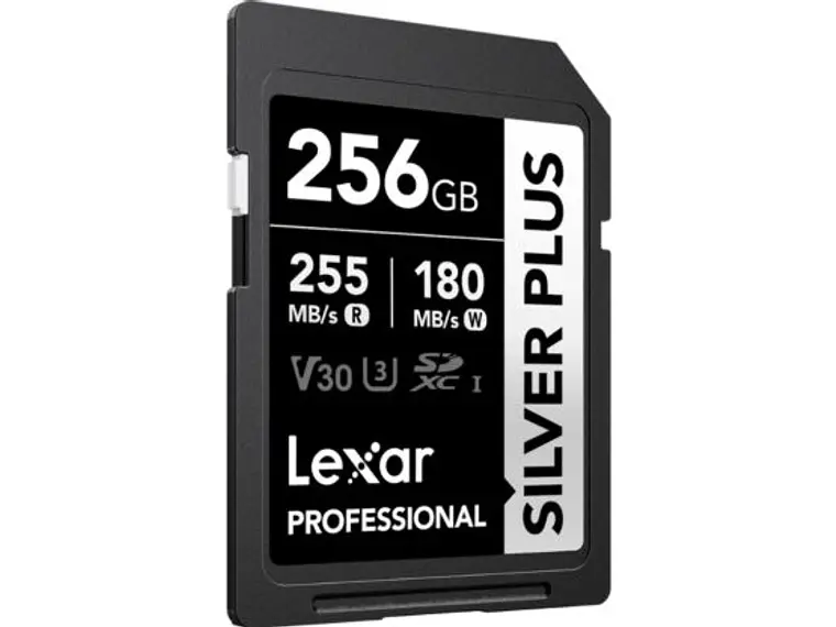 Lexar 256GB Silver plus SDXC UHS-I V30 255/180mb 1