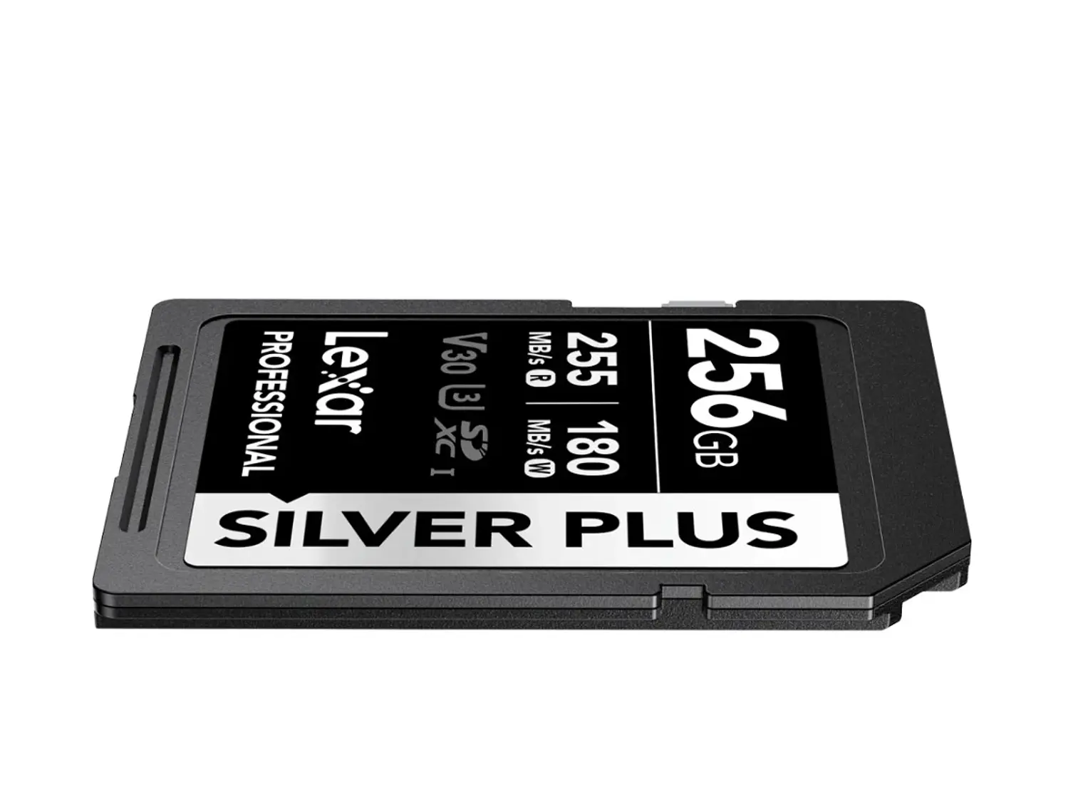 Lexar 256GB Silver plus SDXC UHS-I V30 255/180mb 5