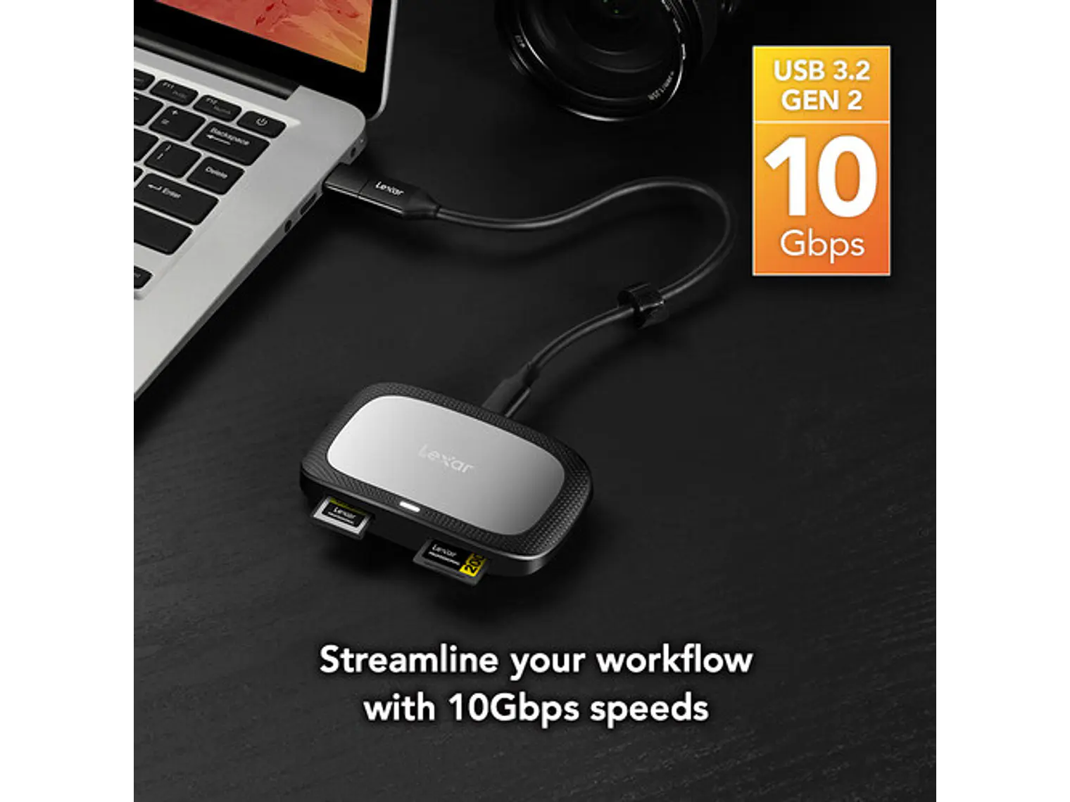 LEXAR Lector Professional CFexpress Tipo A/SD USB 3.2 Gen 2 3