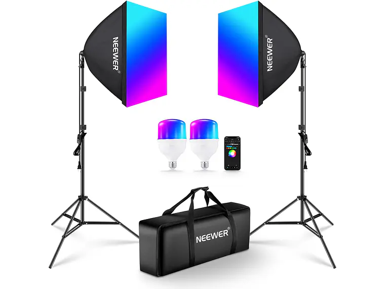 Neewer Kit Softbox LED RGB 24W NK800 1