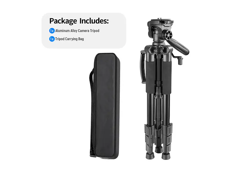 Trípode Aluminio Neewer SAB234 142 cm con Cabezal Panorámico 3