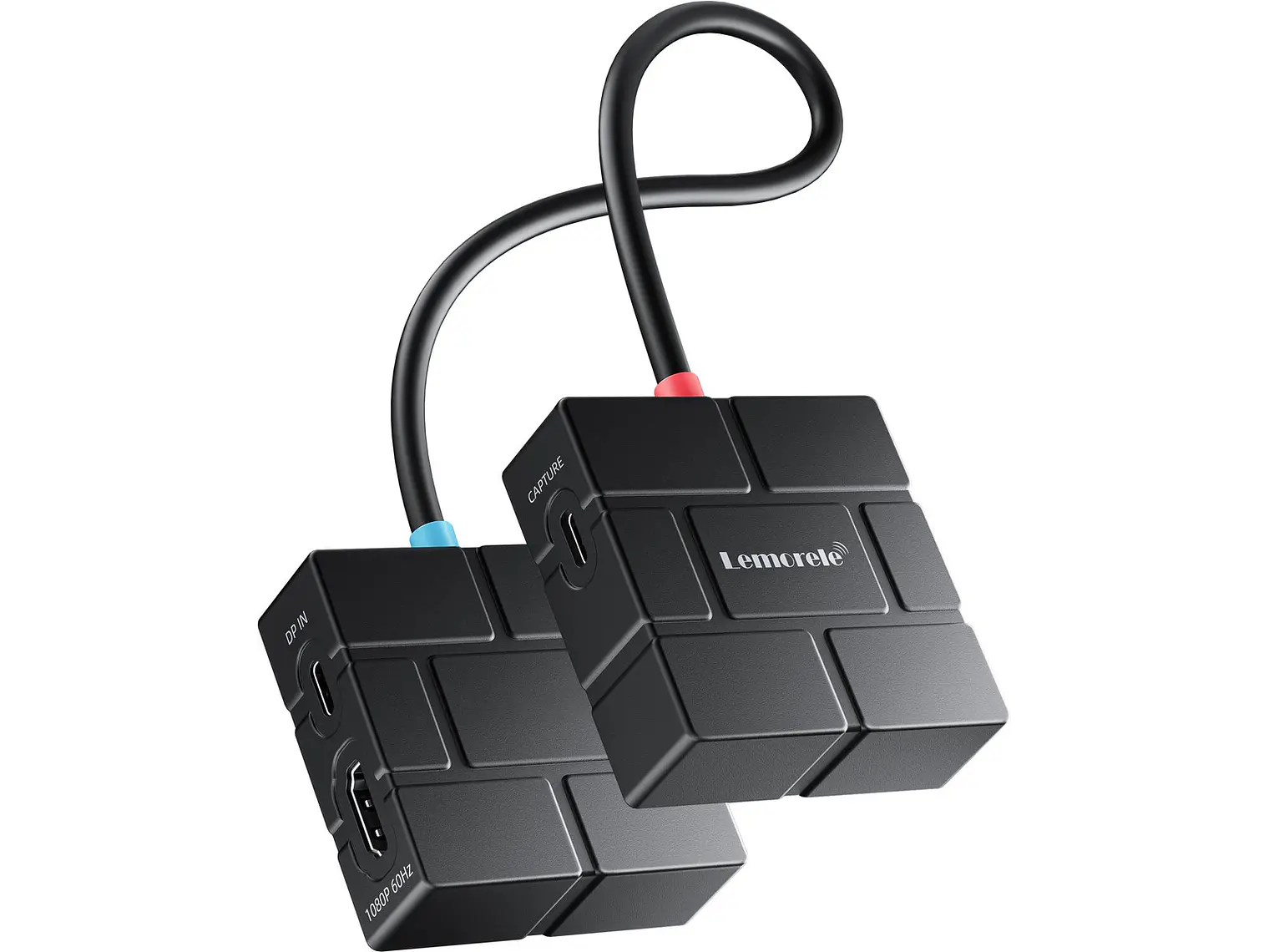 LEMORELE AC12 Capturadora de Video 1080P + HUB USB-C 1