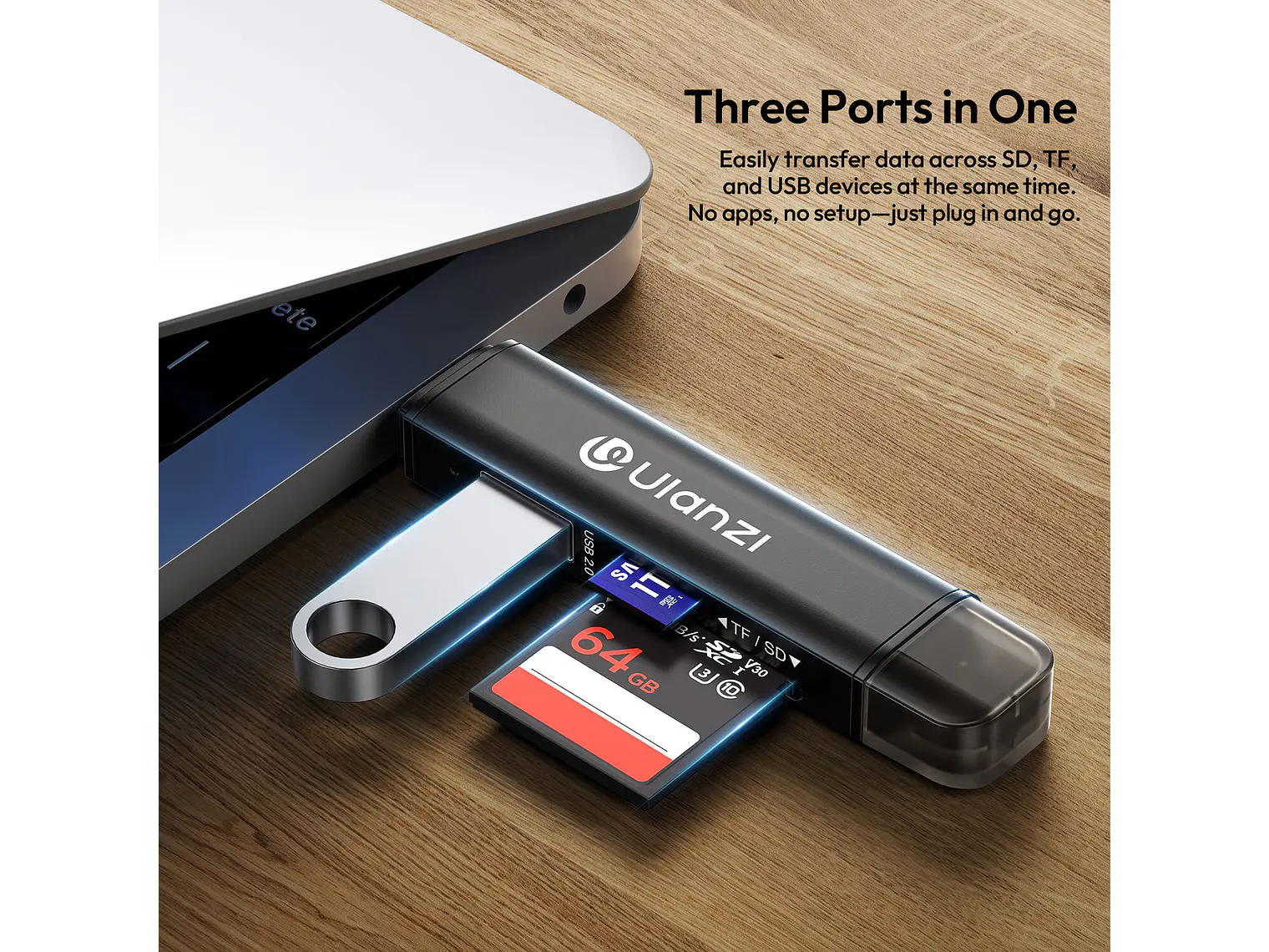 Ulanzi CR1 Lector de Memoria USB y USB-C–X117 2