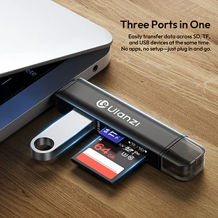Ulanzi CR1 Lector de Memoria USB y USB-C–X117