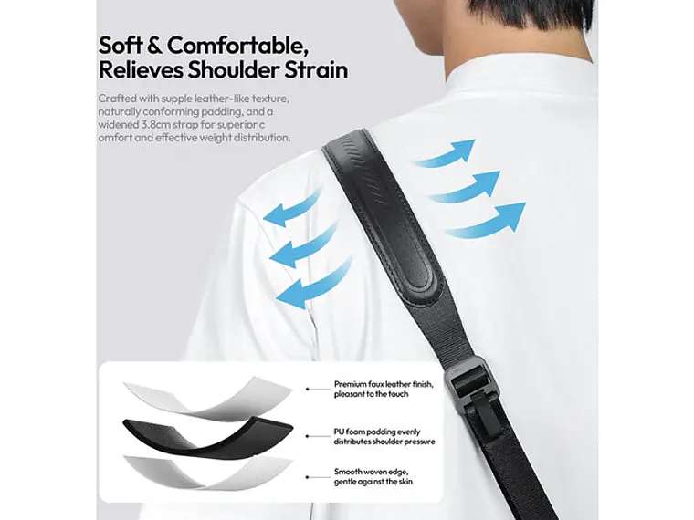 Ulanzi CSS1 U-Snap Correa Para Cámaras (Shadow Black) B194 5
