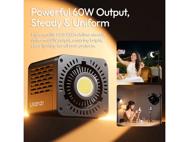 Ulanzi C60 60W Bi-Color Luz Para Video 10