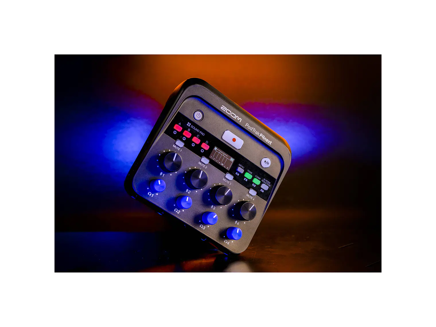 Zoom PodTrak P4next Grabadora Portátil Multitrack Podcast Recorder 6