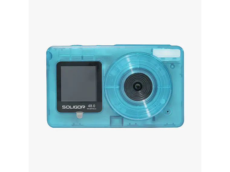 SOLIGOR Camara Digital DC06T Selfie Blue TRANSPARENTE 1