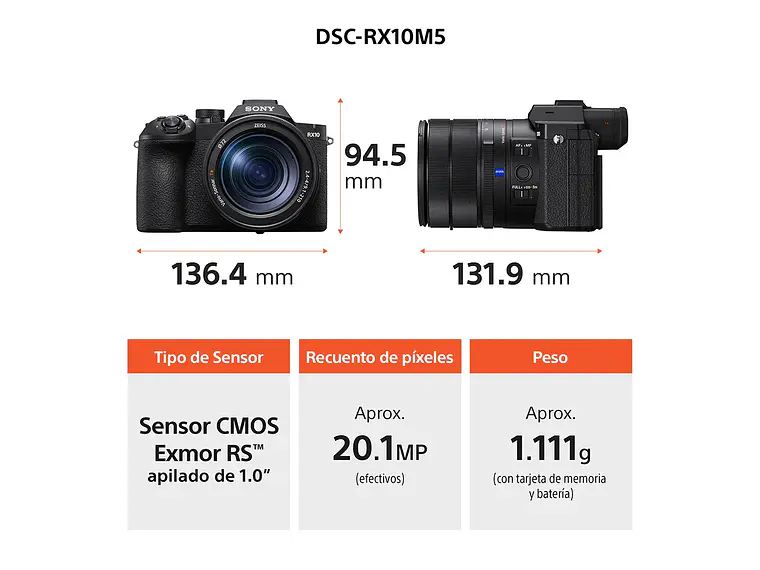 RX10 V: zoom de 24-600 mm (PREVENTA) 5