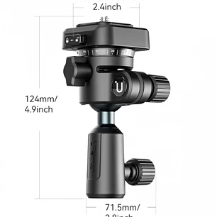 Ulanzi TH02 Cabezal de Bola Para Pie de Iluminación 360 Grados