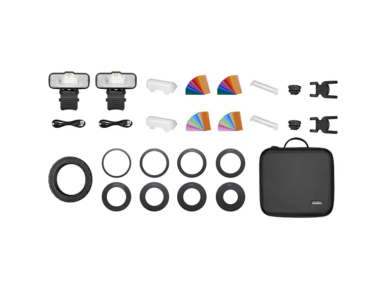 Godox MF12-K2 Macro Flash Kit Doble Con Accesorios 4