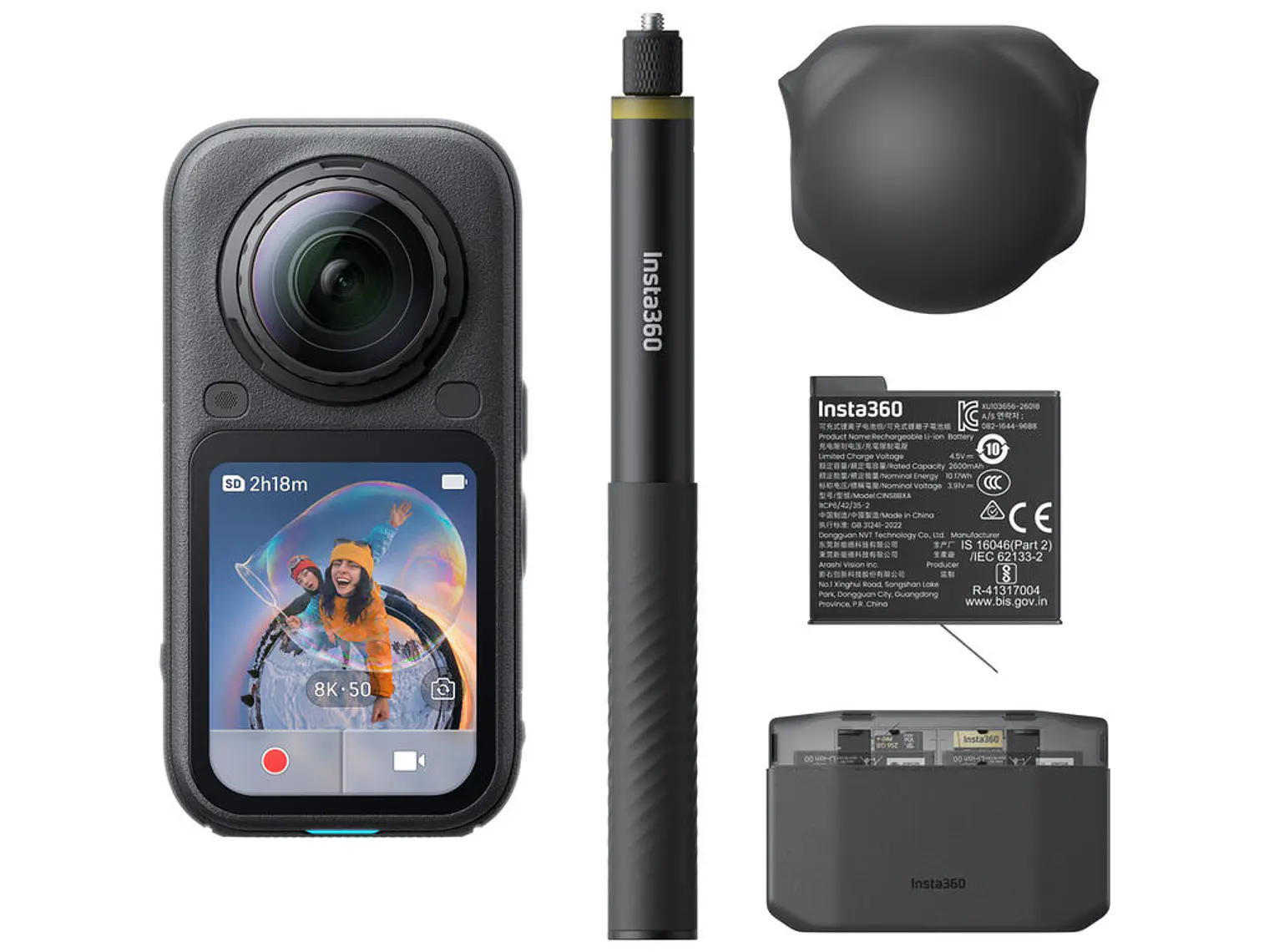 Insta360 X6 360° 8K Camara Essentials Bundle (Midnight Black) 1