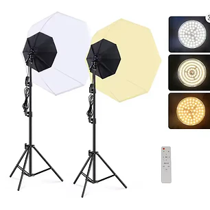 Iluminus IL-YX-DP02 Kit de 2 Luces Bicolor Con Softbox