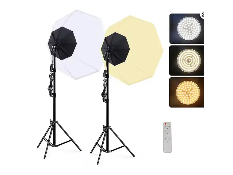 Iluminus IL-YX-DP02 Kit de 2 Luces Bicolor Con Softbox 1