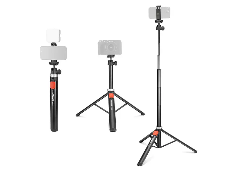 Trípode de Viaje Neewer TS05 160 cm para Teléfono y Cámara 1