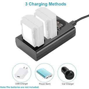 Cargador Dual USB Neewer para Baterías NP-FZ100