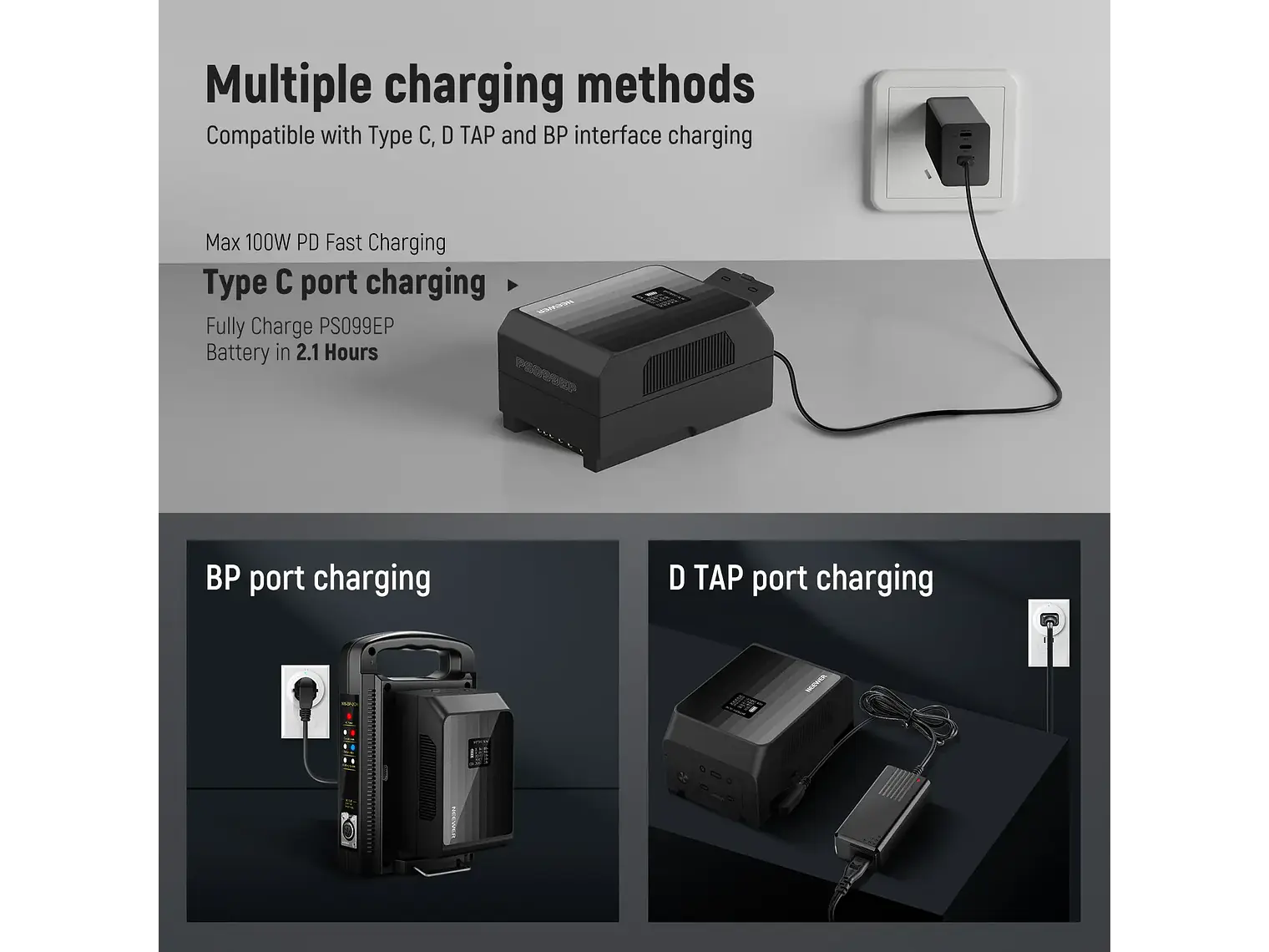Batería Mini V-Mount Neewer PS099EP 6800mAh 99Wh 6