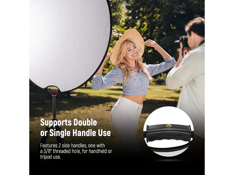 Neewer Reflector 5 en 1 Plegable de 80 cm con Asas 2