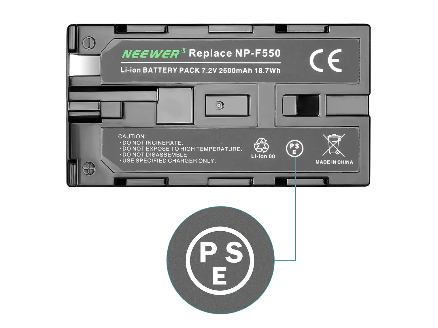 Batería Neewer 2600mAh para Sony NP-F550/570/530 2