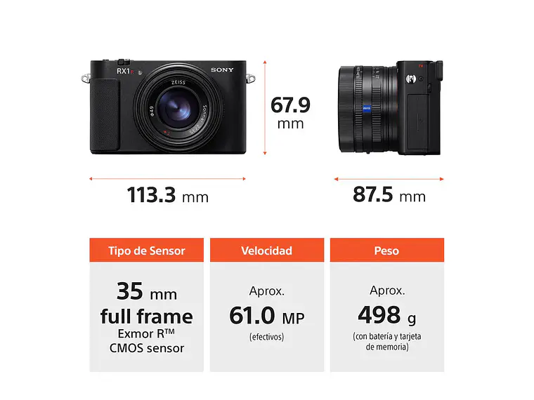 SONY cámara compacta RX1R III 6