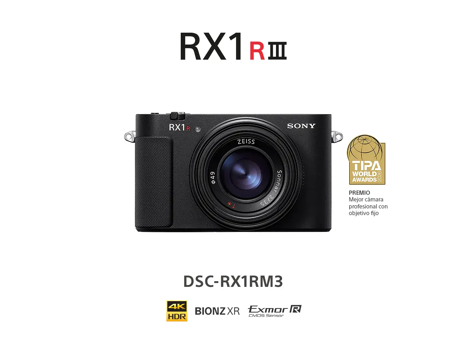 SONY cámara compacta RX1R III 2