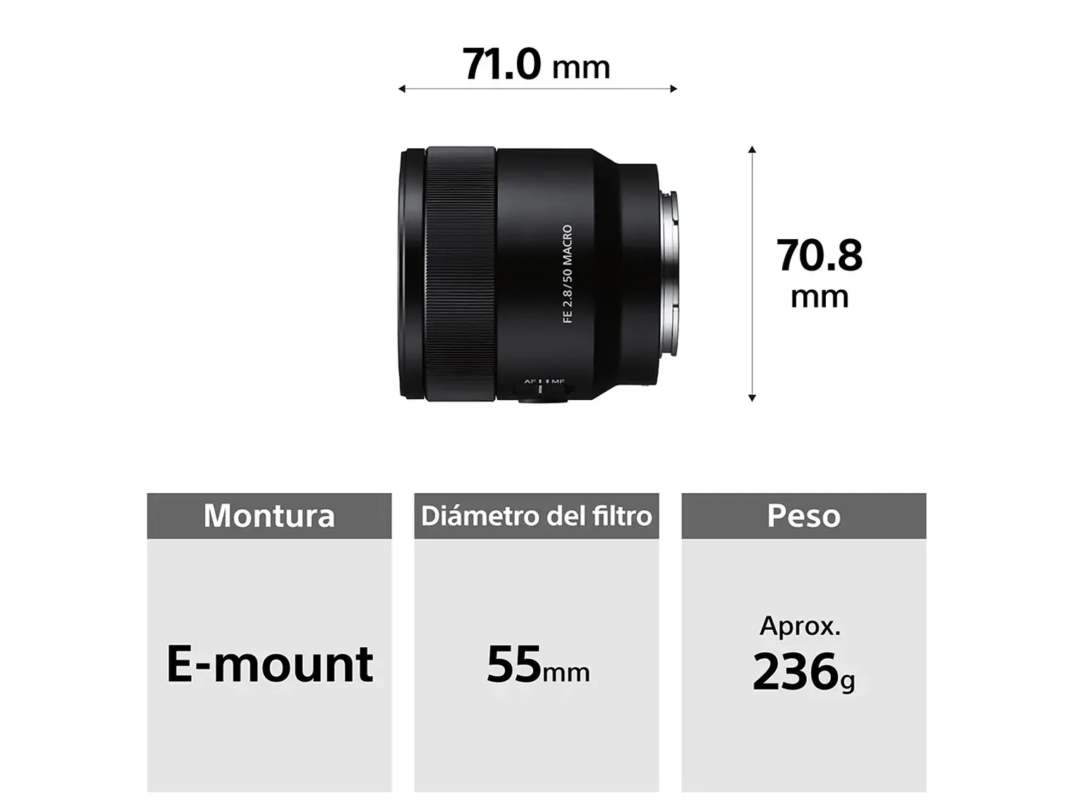 Macro FE de 50 mm F2.8 4