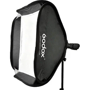 Godox Softbox 80x80 + Adaptador Bowens para flash speedlight