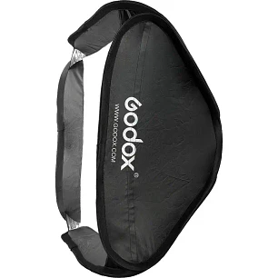 Godox Softbox 80x80 + Adaptador Bowens para flash speedlight