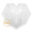 Molde Corazón Geométrico Silicona 20[cm] 1