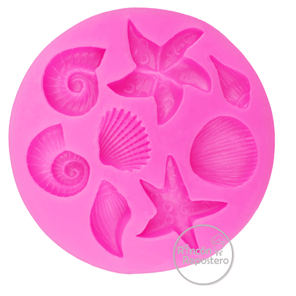 Molde de silicona Fondo Marino 