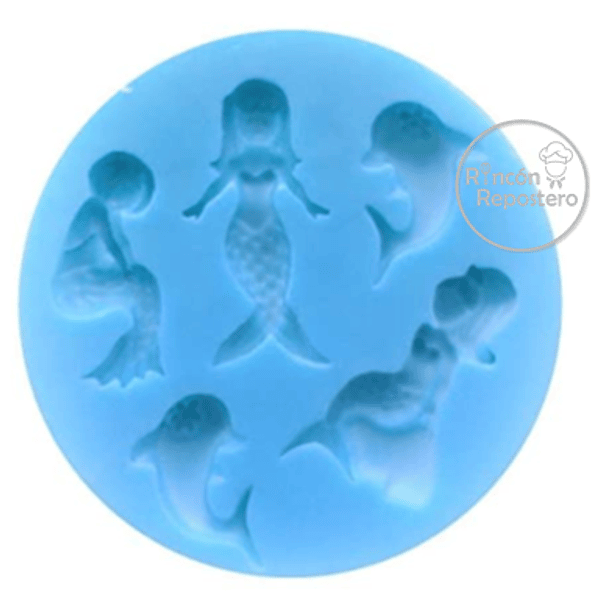 Molde silicona Sirenas y Delfines 