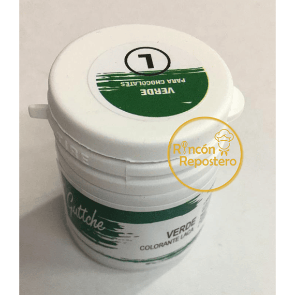Colorante Laca Verde para Chocolate Guttche 