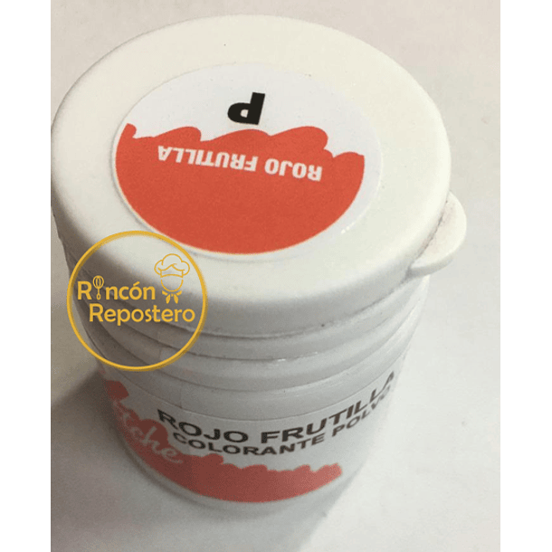 Colorante Polvo 15[gr] color Rojo Frutilla Guttche 