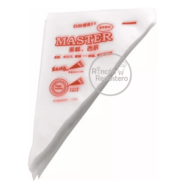 Manga pastelera desechable tamaño M - (100 unidades) 