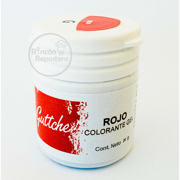 Colorante Gel 20[gr] color Rojo Guttche 