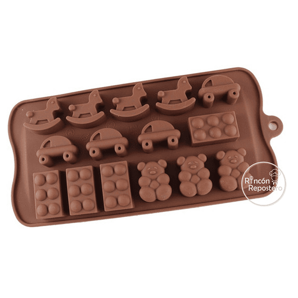 Molde silicona bombones Juguetes Bebé chocolate 