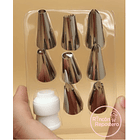 Set Boquillas 8 unidades + manga silicona + acople 2