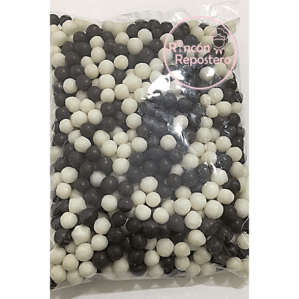 Perlas nacaradas cereal chocolate/blanco 100[g] 
