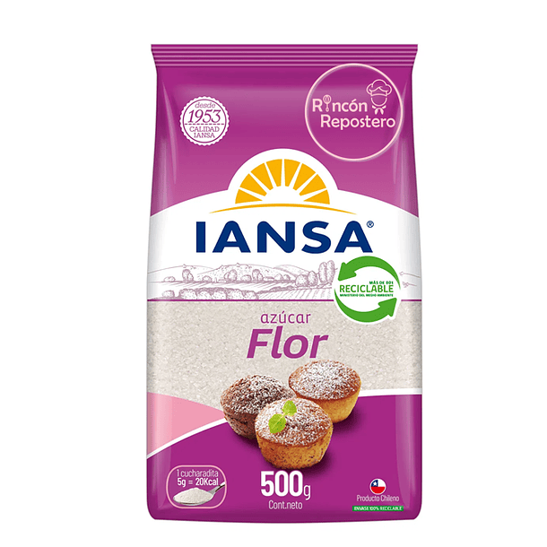 Azúcar Flor 500[g] Iansa 