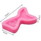 Molde de silicona Cola de Sirena mediano 2