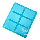 Molde silicona Rectangular 6 cavidades 1