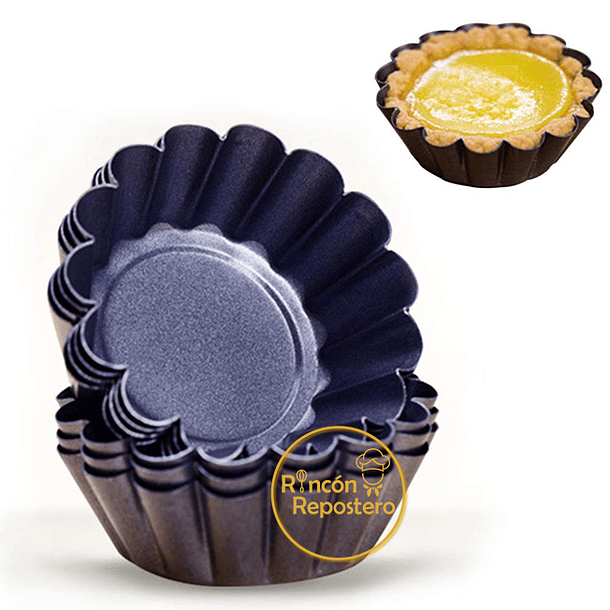 6 Moldes mini Tartaletas Repostería 