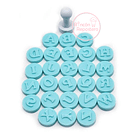 Estampadores letras Abecedario Mayúsculas 27 piezas 2