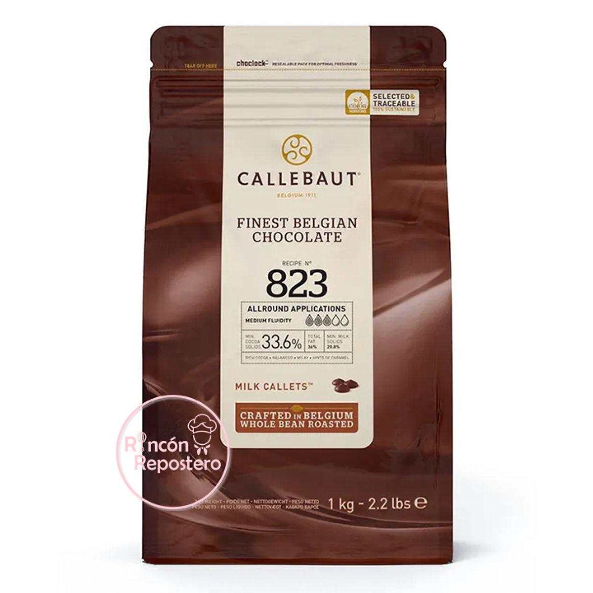 Chocolate Callebaut Milk N°823 33,6 Cacao 1[Kg]