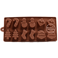 Molde silicona Mix Navidad 12 cavidades