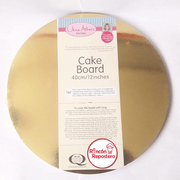 Base para Torta 40[cm] Dorado 4[mm] 