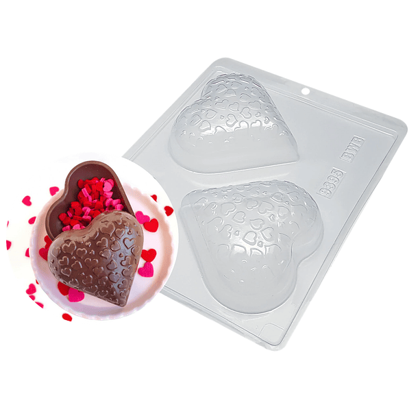 Molde Corazones textura (3 partes) 