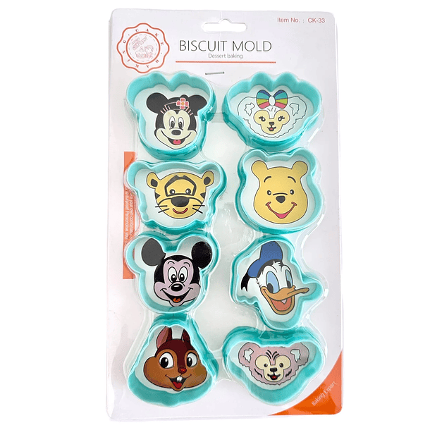 Set cortadores figuras Disney 